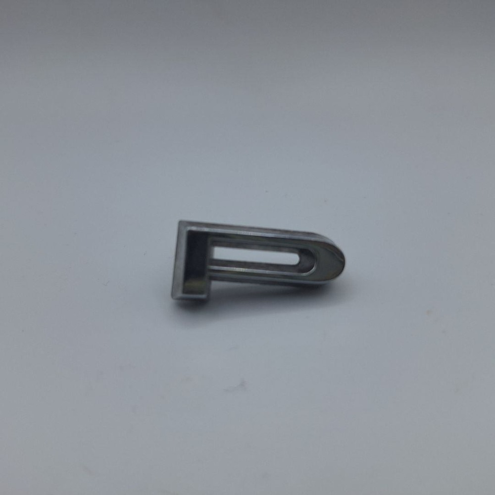 Metal Letter P Emblem 3B Vintage 60s 70s Badge Silver Tone Car Emblem - Picture 1 of 5
